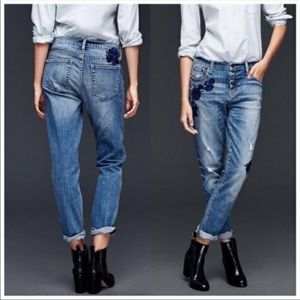 Gap Girlfriend Northern Lights Embroidered Jeans